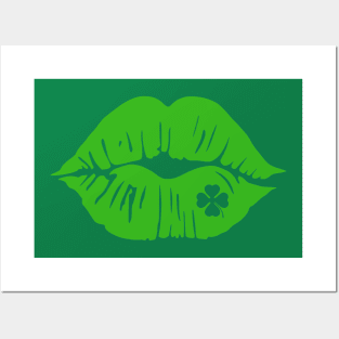 LUCK OF THE IRISH LIPS Posters and Art